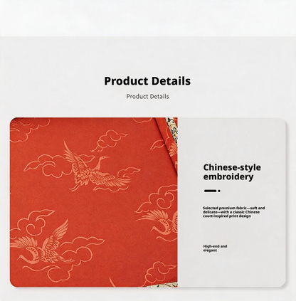 Jacquard Fabric Tray with Embossed Pattern for Jewelry and Tea Display