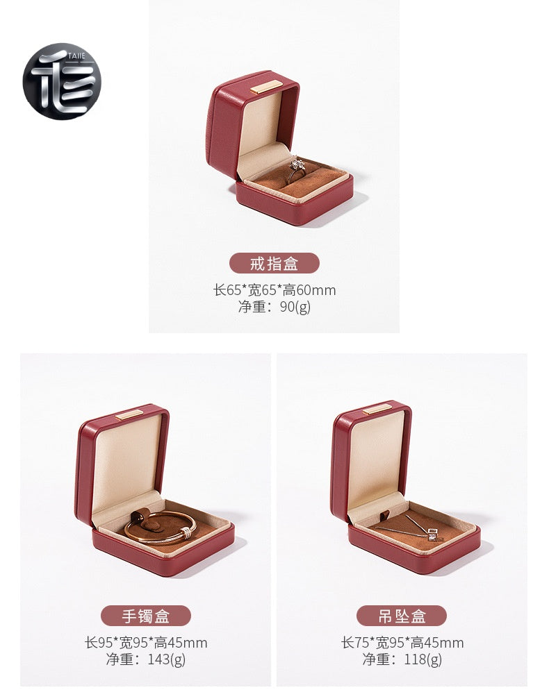 Jewelry Box,Ring Box,Necklace Box,Leather Jewelry Box,Valentine’s Day Jewelry Box,Custom Jewelry Box for Small Business