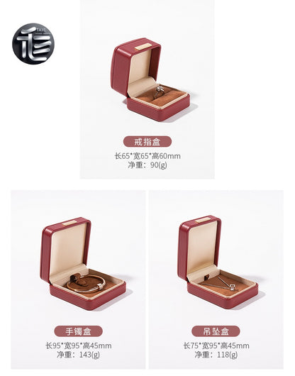Jewelry Box,Ring Box,Necklace Box,Leather Jewelry Box,Valentine’s Day Jewelry Box,Custom Jewelry Box for Small Business
