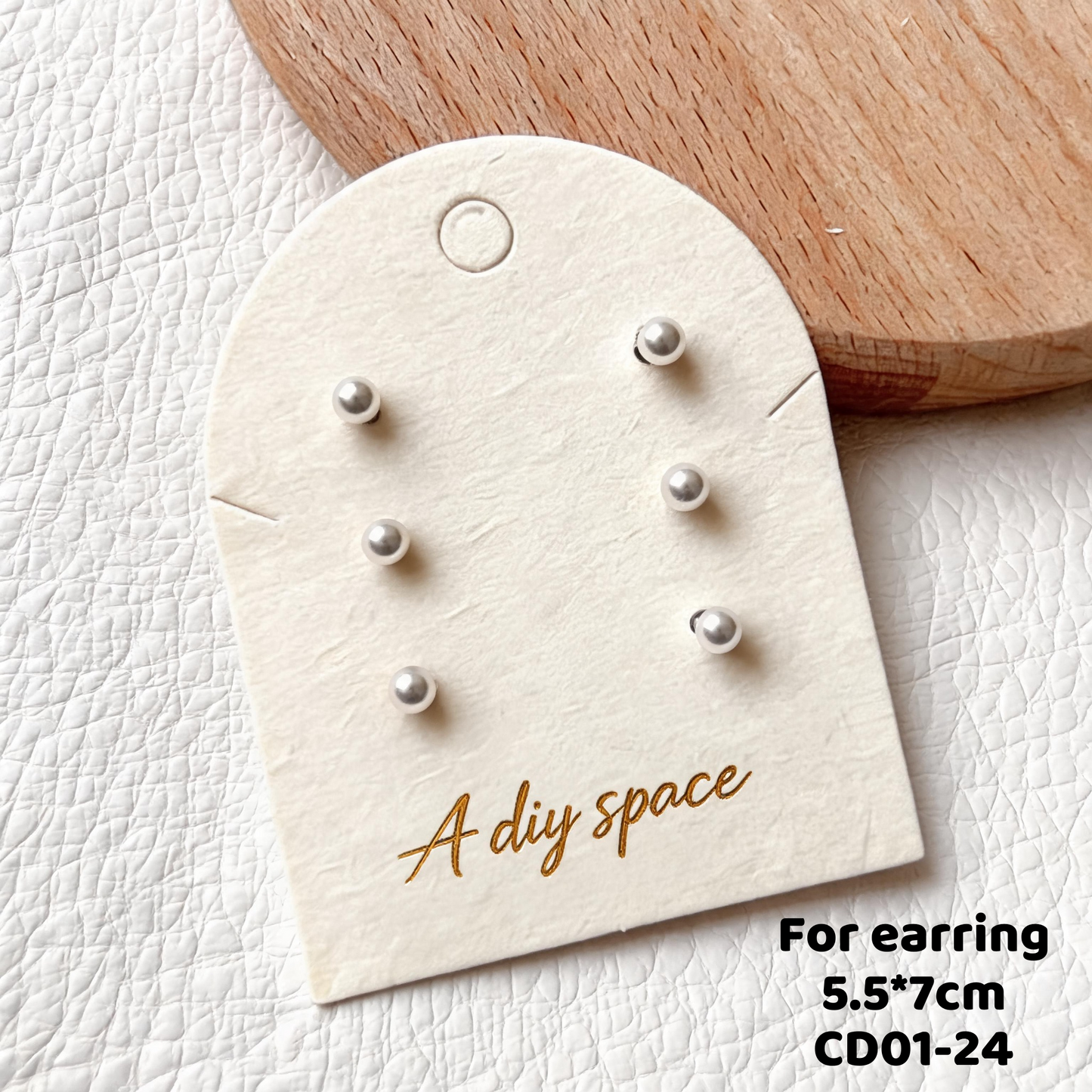 500pcs Eco Matte Jewelry Display Cards, Plant Fiber Paper, Custom Logo Packaging