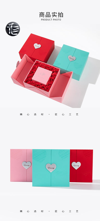 Gift box,jewelry box,ring box,fireworks,Festival box,Velvet Jewelry Box,Engagement Ring Box