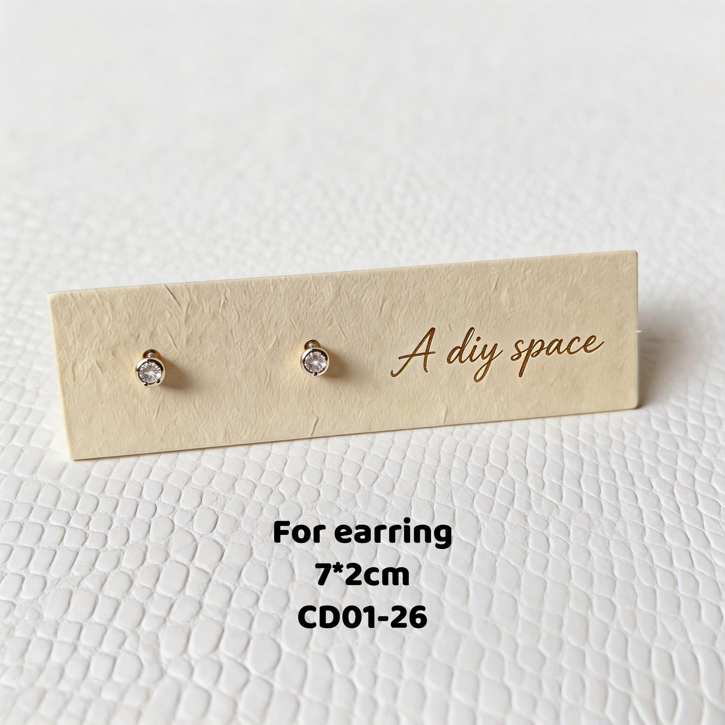 500pcs Eco Matte Jewelry Display Cards, Plant Fiber Paper, Custom Logo Packaging