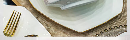 Underglaze color tableware Jingdezhen ceramic advanced sense light luxury bone China bowl dish dish set home