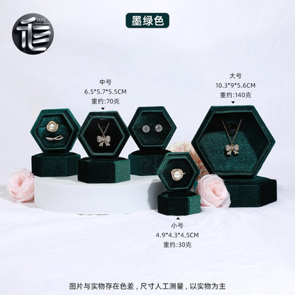 Custom Jewelry Box for Small Business,Velvet Jewelry Box – Premium Ring & Necklace Gift Box for Women, Elegant Wedding Engagement Present