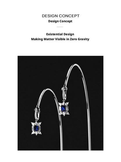 Black Metal Earring Display Stand with Curved Arms for Vendors