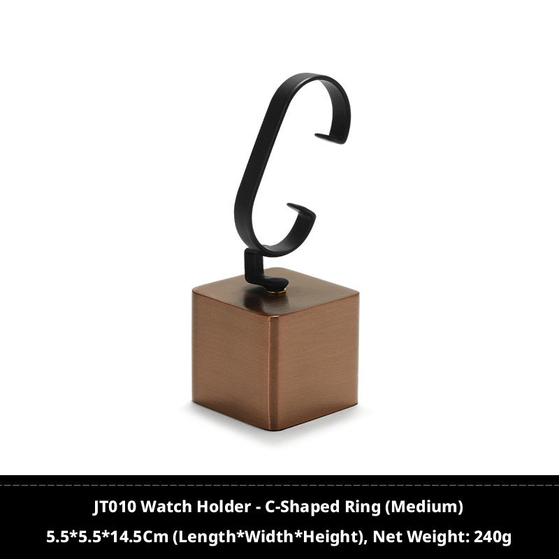 Luxury Metal Watch Stand - Solid Steel Display for Men's Collection