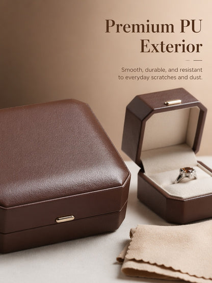 10PCS Jewelry Box for Gifts, Leather Storage Case for Rings Earrings Necklaces pendant bangle