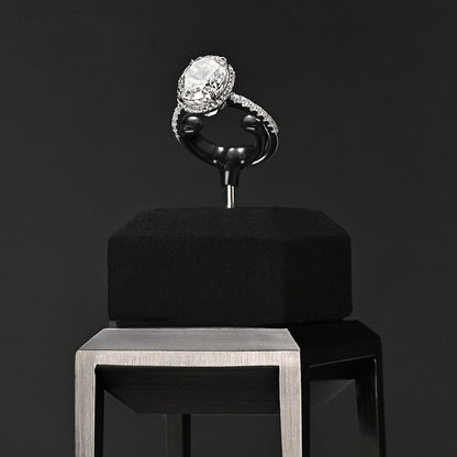 Black Metal Jewelry Display Stand Set with Watch and Necklace Holders