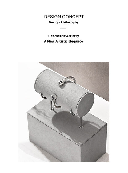 Gray Suede Jewelry Display Stand Set with Metal Arms for Vendors