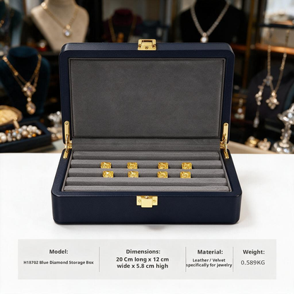Portable Jewelry Storage Box, Gemstone Organizer for Travel Display