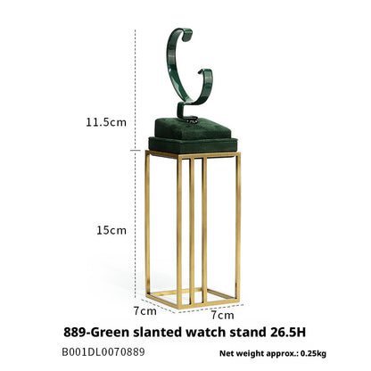 Luxury Metal Watch Stand - Solid Steel Display for Men's Collection