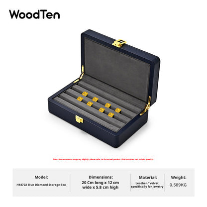 High End Necklace Display Box | Gold & Black Gift Case