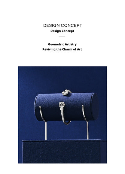 Navy Blue Velvet Jewelry Display Set with Metal Stands for Vendors