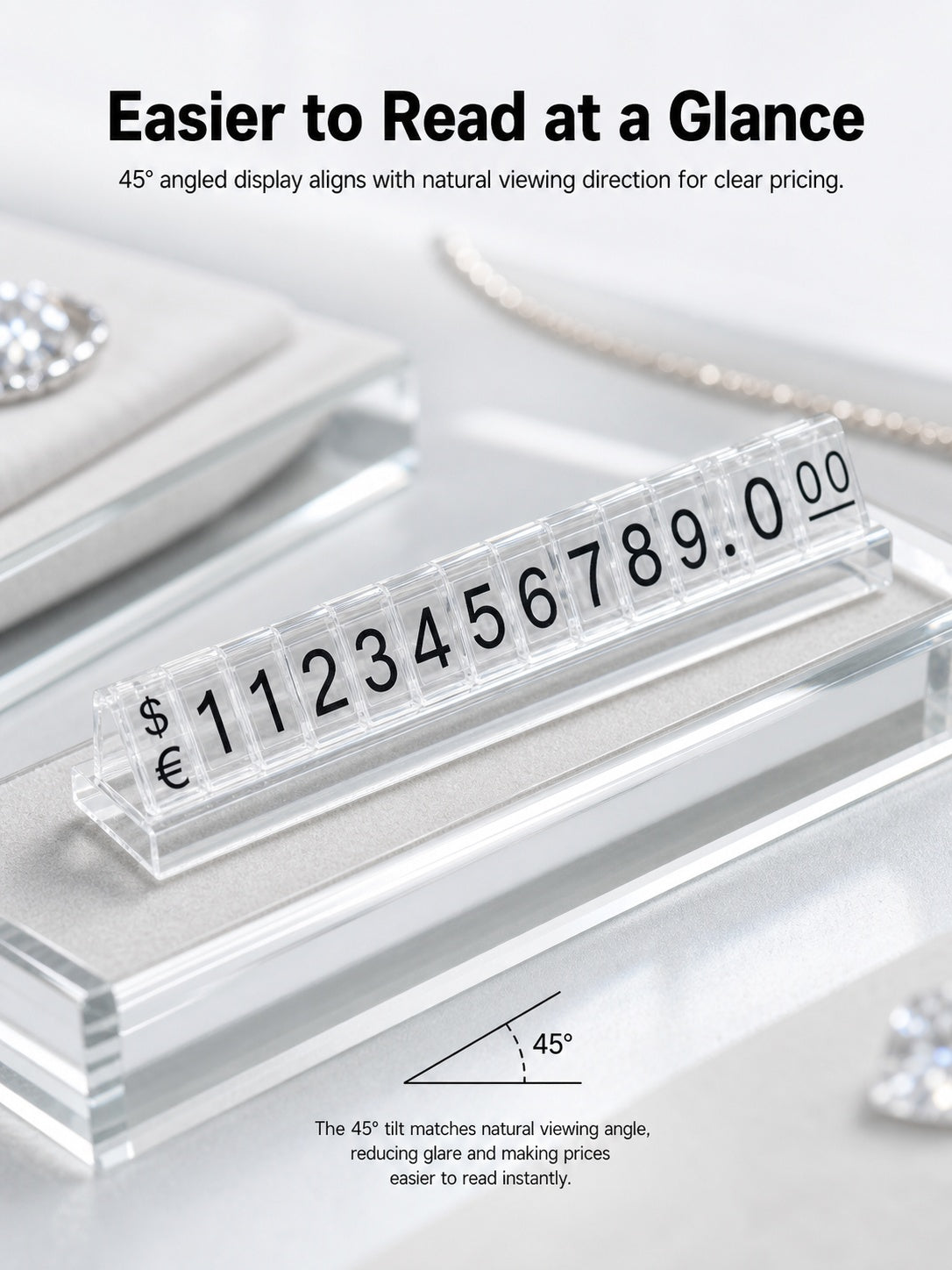 Plastic Jewelry Price Tags, Craft Show Display Number Labels, Retail Booth Supplies