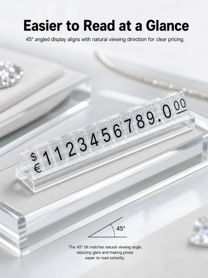 Plastic Jewelry Price Tags, Craft Show Display Number Labels, Retail Booth Supplies