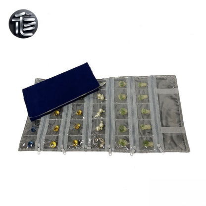 Jewelry roll,Jewelry travel case,Velvet jewelry roll,Jewelry pouch,Jewelry organizer for travel,Compact jewelry roll