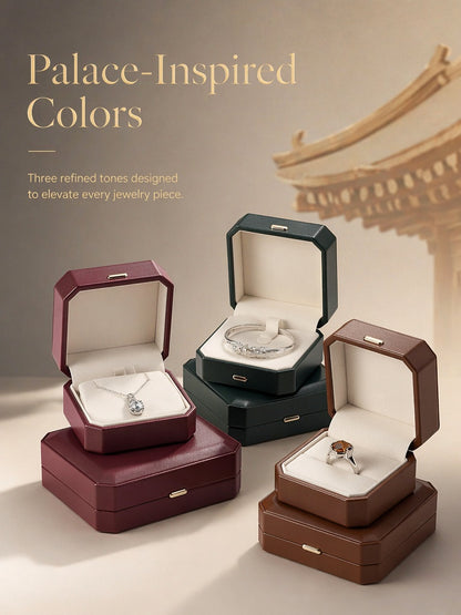 10PCS Jewelry Box for Gifts, Leather Storage Case for Rings Earrings Necklaces pendant bangle