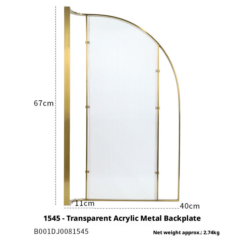 Minimalist Gold Metal Riser - Geometric Display for Shop
