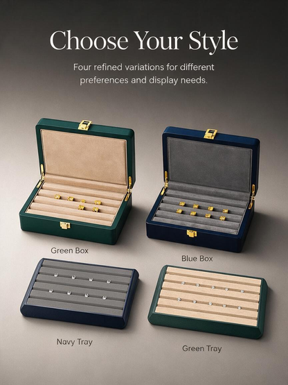 Portable Jewelry Storage Box, Gemstone Organizer for Travel Display