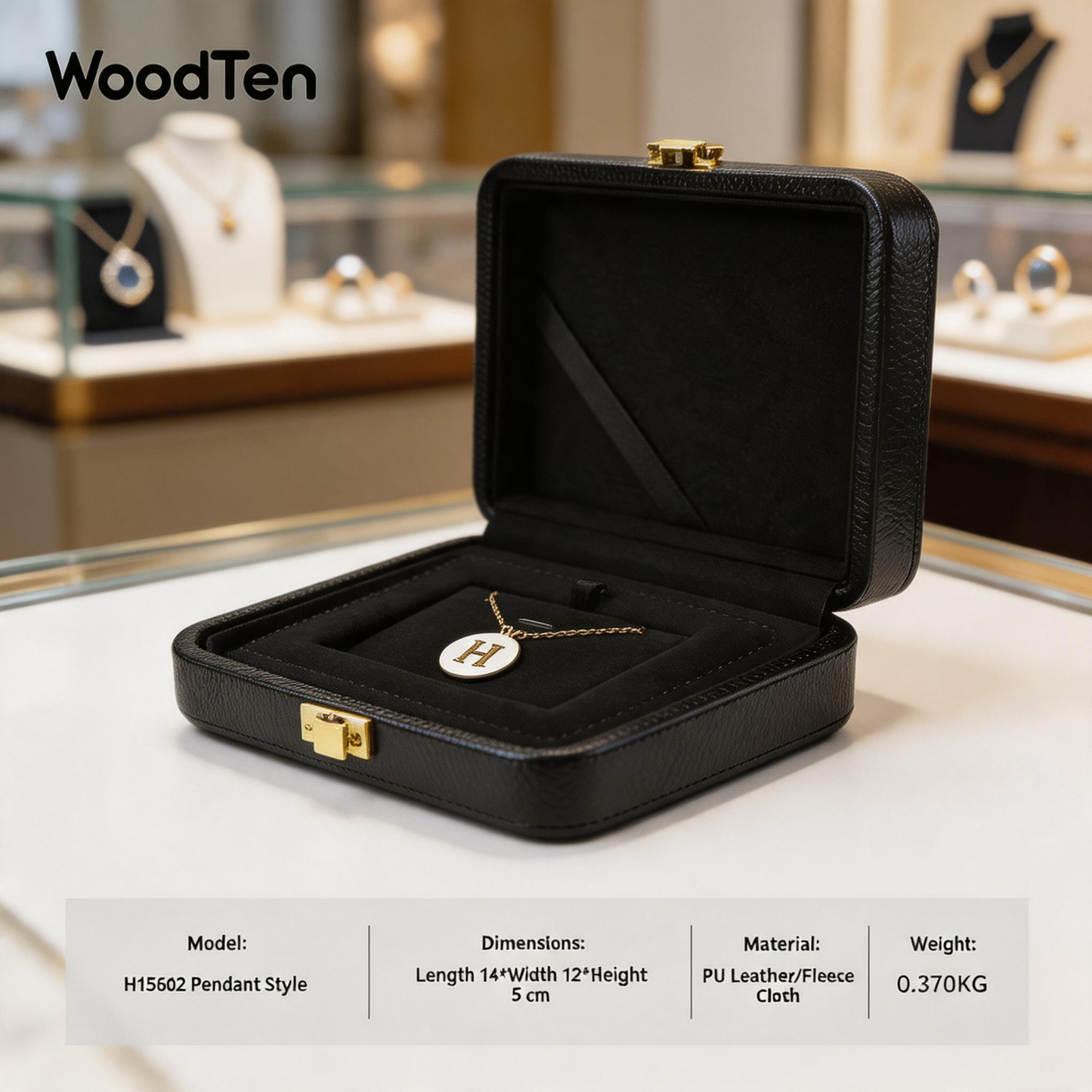 Jewelry Storage Box, Velvet Organizer Display Case for Rings and Necklaces