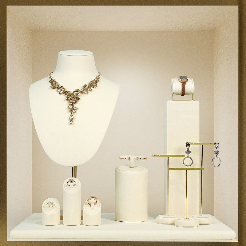 Metal Jewelry Display Set - Adjustable Bracelet Stands
