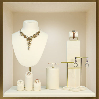Metal Jewelry Display Set - Adjustable Bracelet Stands