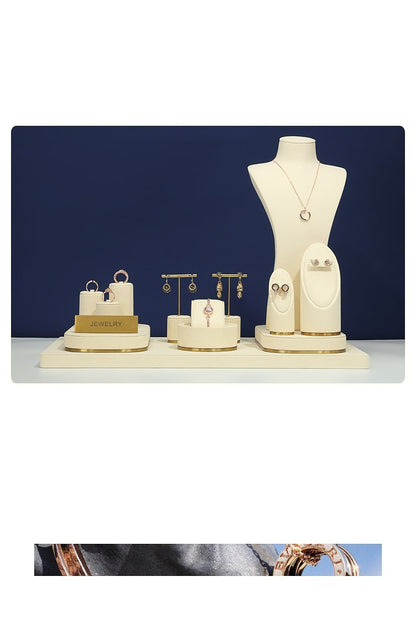 Minimalist Gold Metal Riser - Geometric Display for Shop
