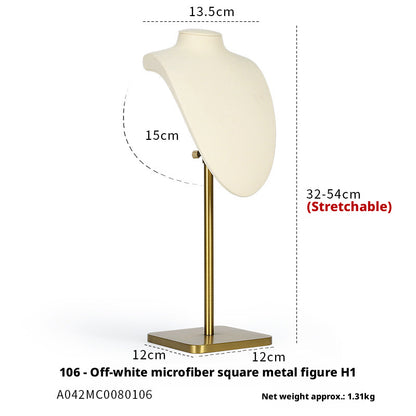 Minimalist Gold Metal Riser - Geometric Display for Shop