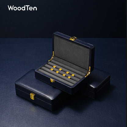High End Necklace Display Box | Gold & Black Gift Case