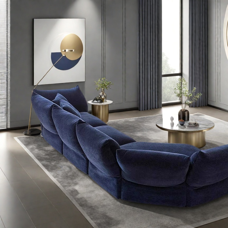 Yiwo flower sofa living room Italian minimalist designer profiled module Motu chenille fabric can be fully disassembled and washed