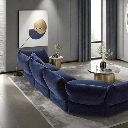 Yiwo flower sofa living room Italian minimalist designer profiled module Motu chenille fabric can be fully disassembled and washed