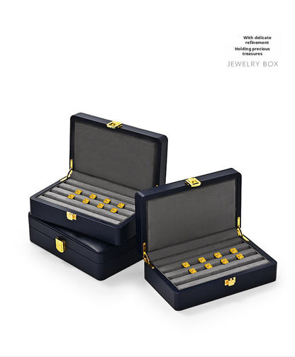 High End Necklace Display Box | Gold & Black Gift Case