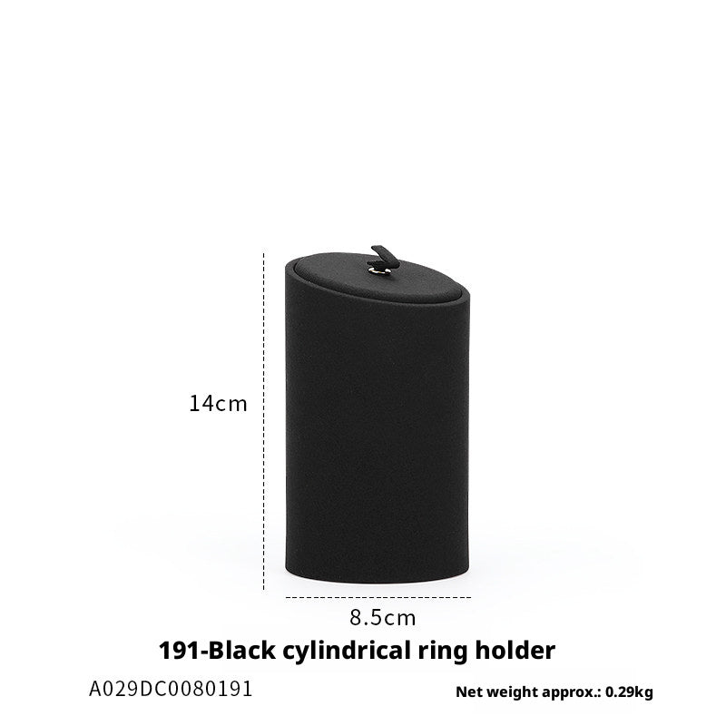 Finger Ring Display Tray - Black Metal Holder for Counter