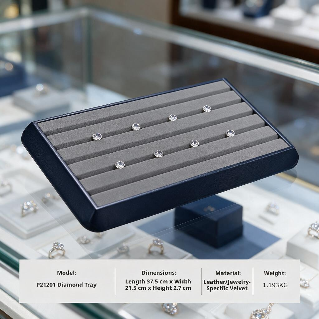 Portable Jewelry Storage Box, Gemstone Organizer for Travel Display