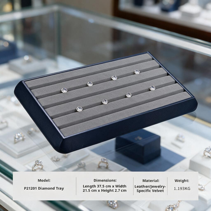 Portable Jewelry Storage Box, Gemstone Organizer for Travel Display