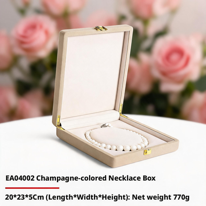 Wooden Double Door Jewelry Box, Large Capacity Storage Organizer for Earrings Bracelets