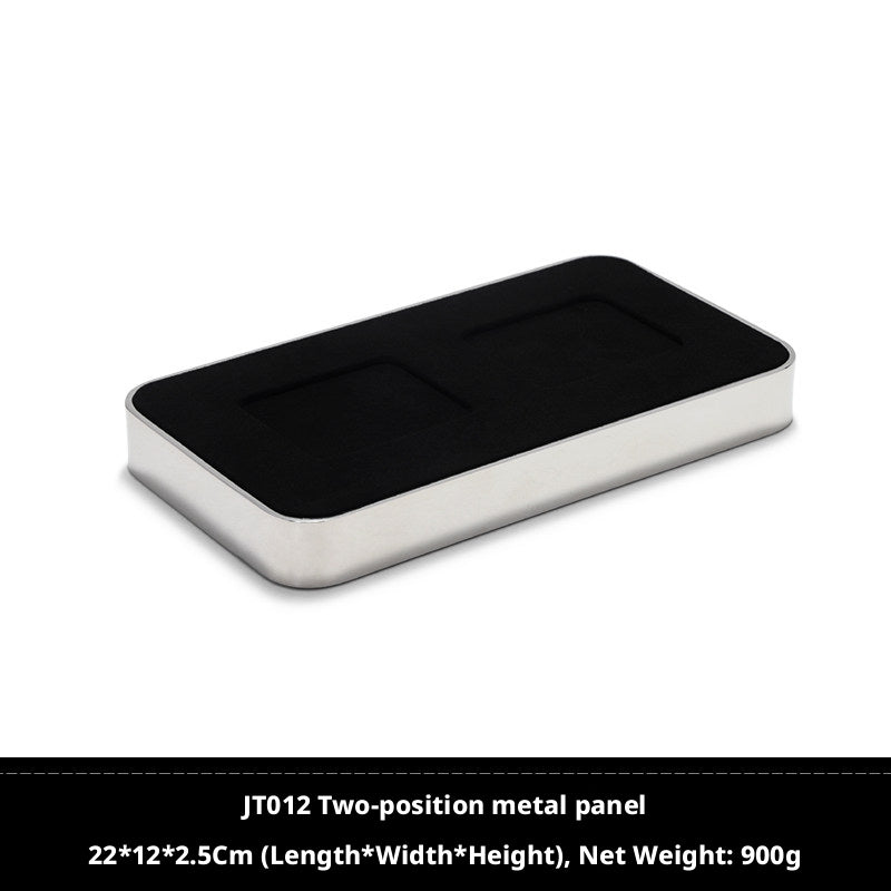 Metal Watch Display Box with Glass Lid - 6 Slot Steel Case