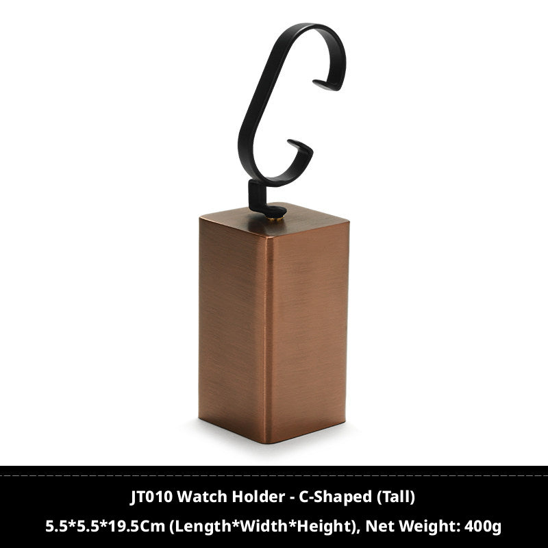 Luxury Metal Watch Stand - Solid Steel Display for Men's Collection