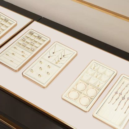 Minimalist Gold Metal Riser - Geometric Display for Shop