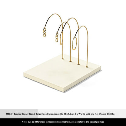 Black Metal Earring Display Stand with Curved Arms for Vendors