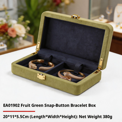 Jewelry Organizer Case, Velvet Gift Box for Rings Necklaces, Present for Her