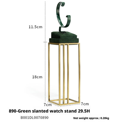 Luxury Metal Watch Stand - Solid Steel Display for Men's Collection