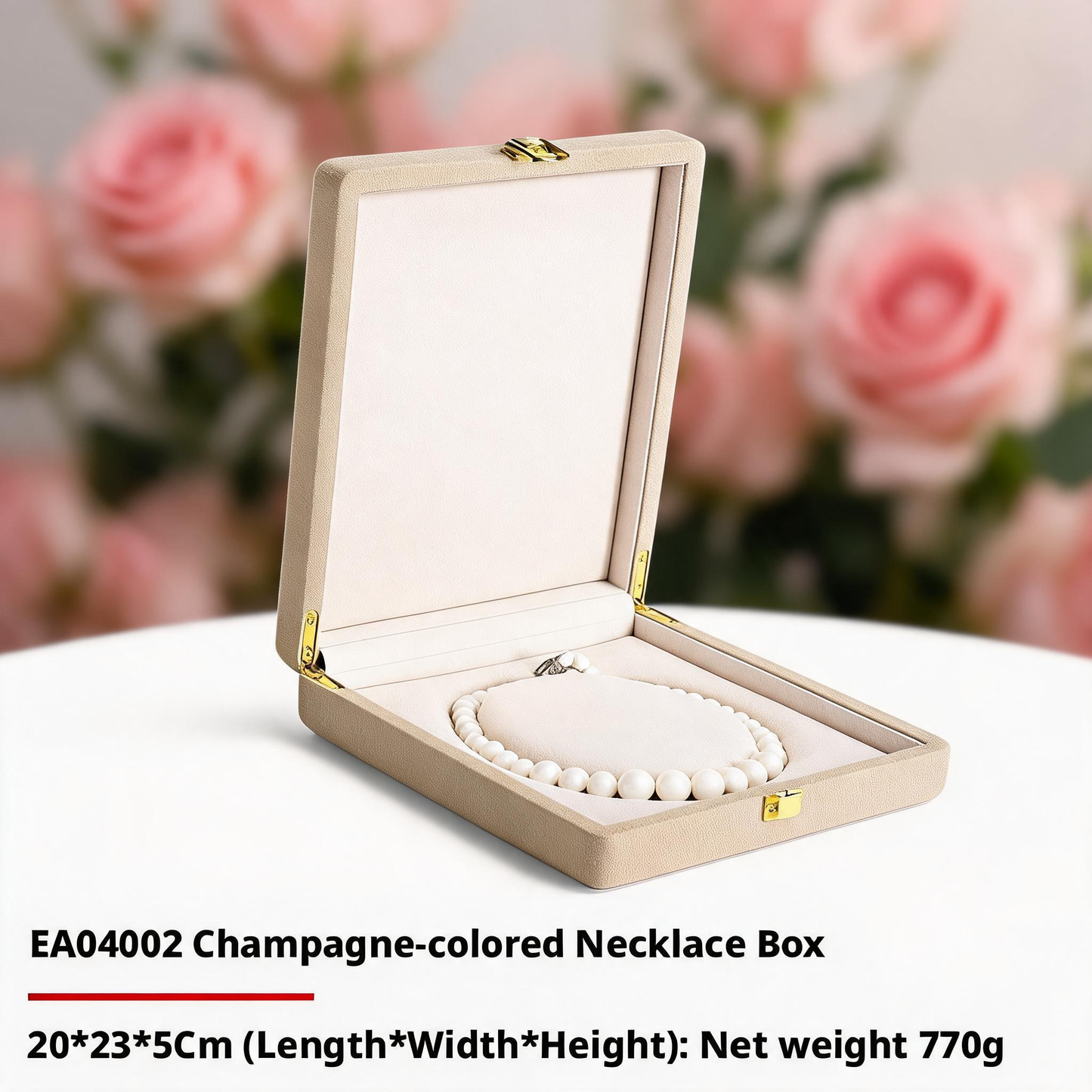 Wooden Double Door Jewelry Box, Large Capacity Storage Organizer for Earrings Bracelets