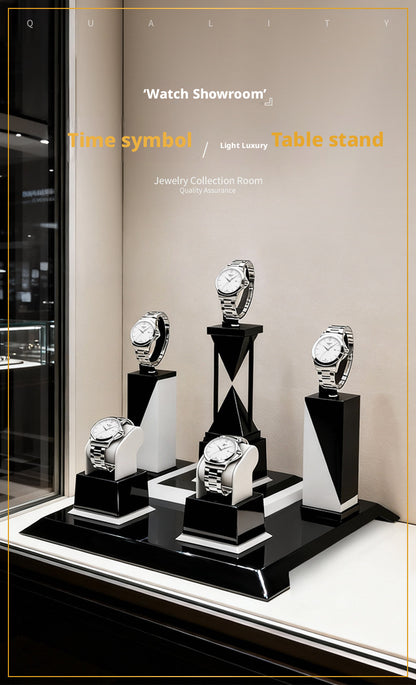 Metal Watch Display Box - 12 Slot Stainless Steel Showcase for Men