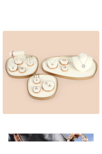 Finger Ring Display Tray - Black Metal Holder for Counter