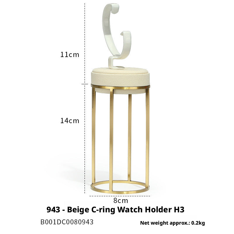 Stainless Steel Watch Display Case - Glass Top Showcase for Retail