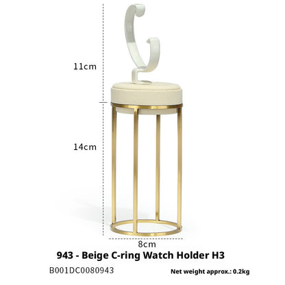 Stainless Steel Watch Display Case - Glass Top Showcase for Retail