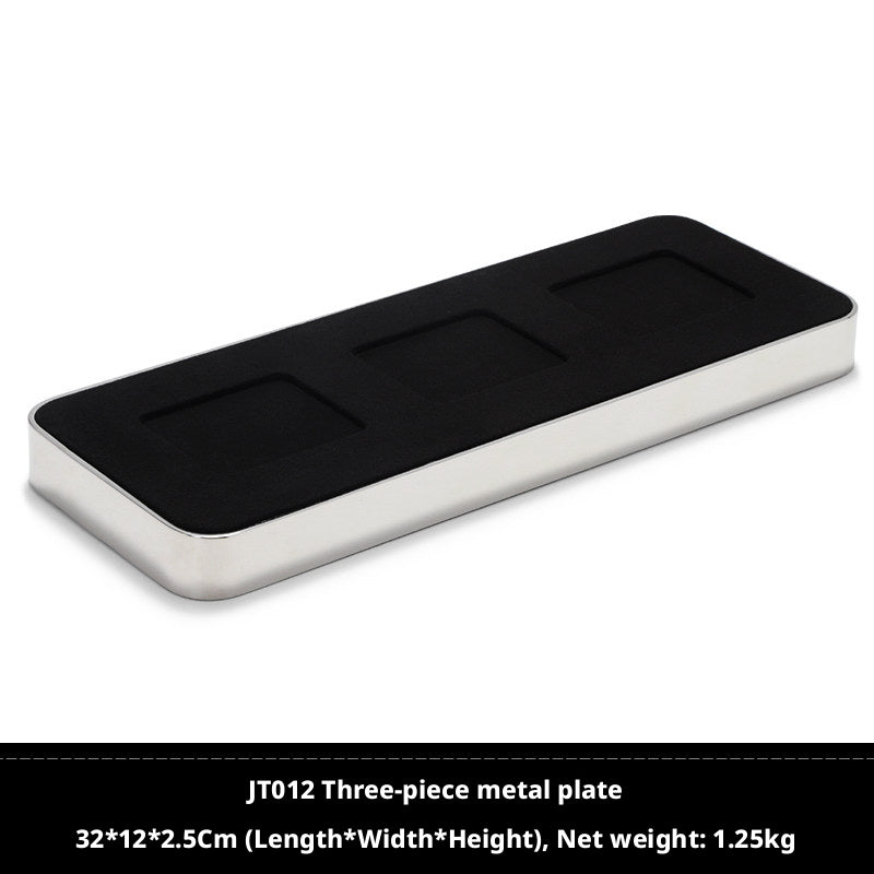 Metal Watch Display Box with Glass Lid - 6 Slot Steel Case