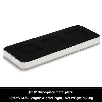 Metal Watch Display Box with Glass Lid - 6 Slot Steel Case