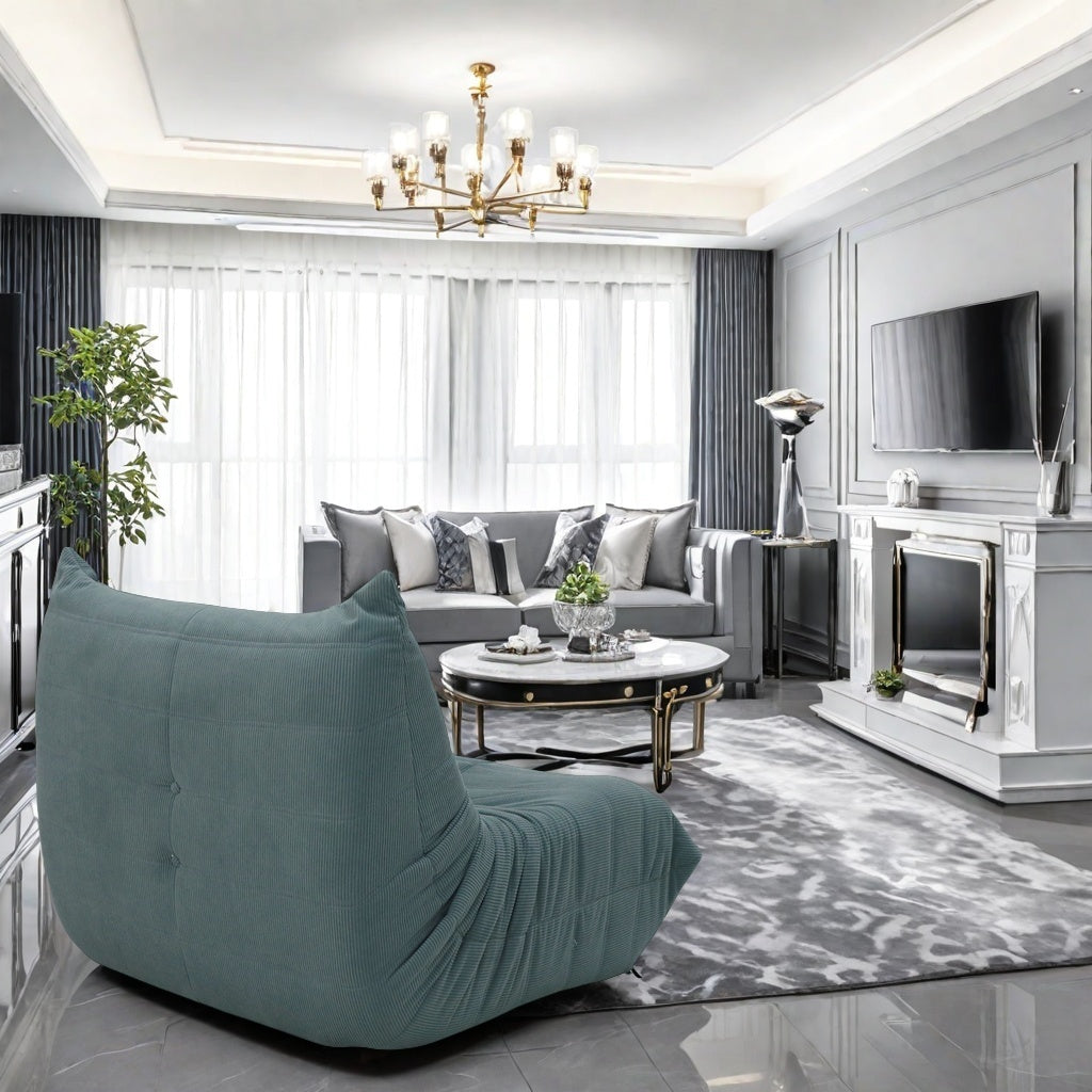 Compress  sofa-YF407-1 LIGHT-BLUE